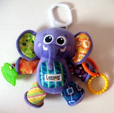 Peluche Elie l'Eléphant Jouet sensoriel bébé - Dentition, éveil - LAMAZE 21 cm