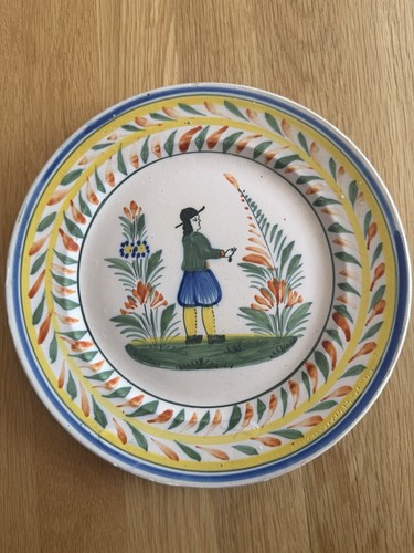 Assiette faïence quimper - assiette,