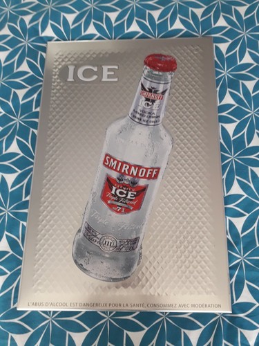 Plaque publicitaire vodka - plaque,