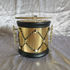 SEAU A GLAÇONS TAMBOUR VINTAGE DES ANNEES 70 / DORÉ 