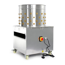 Fudajo Plumeuse Volailles Humide 1500W Acier fin Ø50cm Tambour 130 Doigts Roue