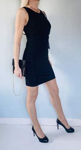 Robe noire détail - , dentelle