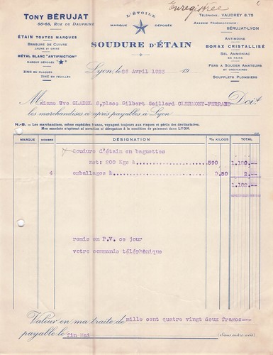Lyon tamer berujat 1923 tin - lyon,