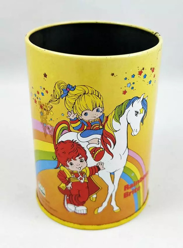 Rainbow brite pencil pot - rainbow, /
