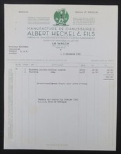 Facture 1961 LA WALCK HECKEL