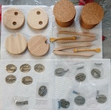 bouchons en liège pour bocaux en bois pour pot à cornichon avec adhésifs en etai