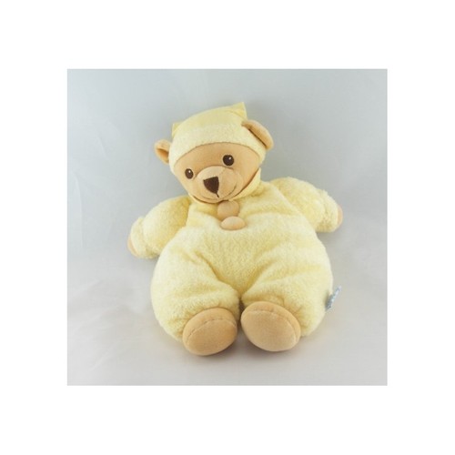 Doudou ours beige jaune