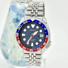 Montre de plongée Seiko SCUBA automatique 200 m argent rouge bleu 7002-7001 t...