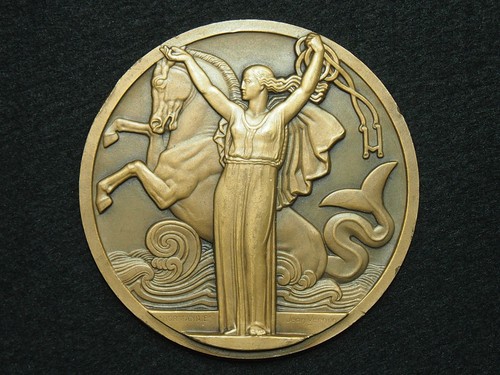 Medaille 68mm jean vernon - medaille, br