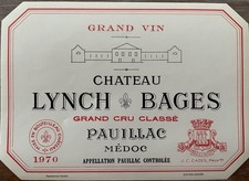 Étiquette Château Lynch Bages 1970 - 73 cl