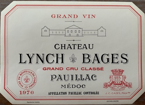 étiquette château lynch - château,