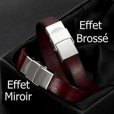 Fermoir clip griffe pour cuir