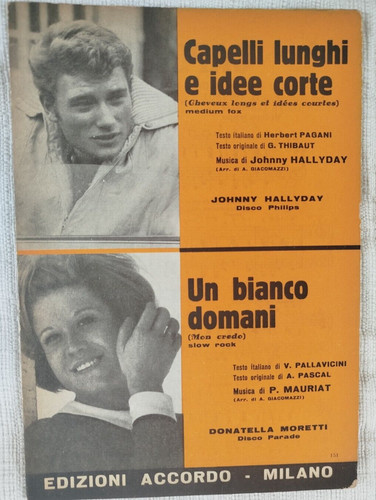 Johnny hallyday partition - hallyday,
