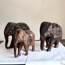 3 Statuettes Éléphants