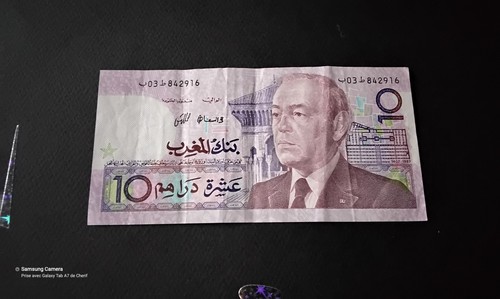 Billet banque 10 dirhams - billet, &
