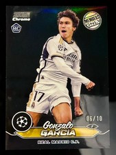 ‎️‍🔥2024 TOPPS CHROME ROOKIE GONZALO GARCIA BLACK/10 REAL MADRID MEMBERS VIP 🔥