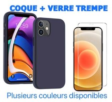 Coque iphone 17 16 15 14 11 12 13 pro XS Max XR 8+verre trempé protection écran