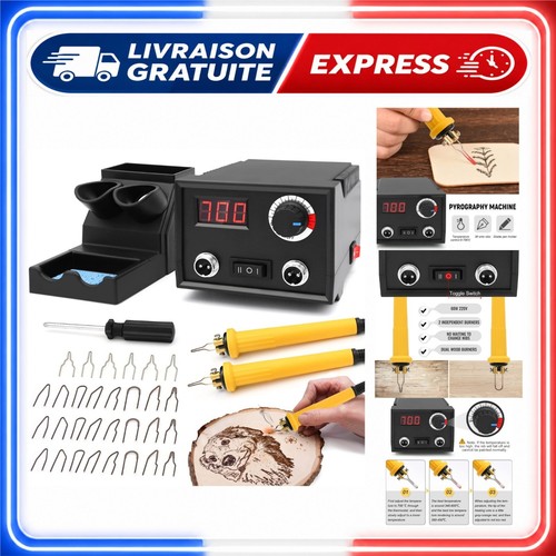 Kit pyrogravure bois 60w - kit, de