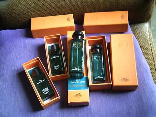 Quatre boites hermes oranges - quatre,