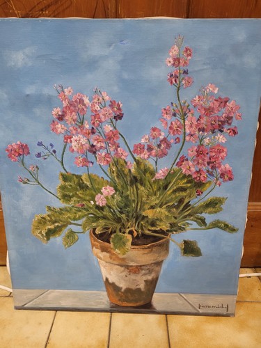 Ancien tableau huile sur - tableau,huile,