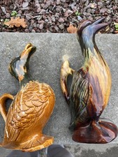 ANCIEN PICHET EN BARBOTINE CANARD FAIENCE DE Vallauris  TRES BON ETAT