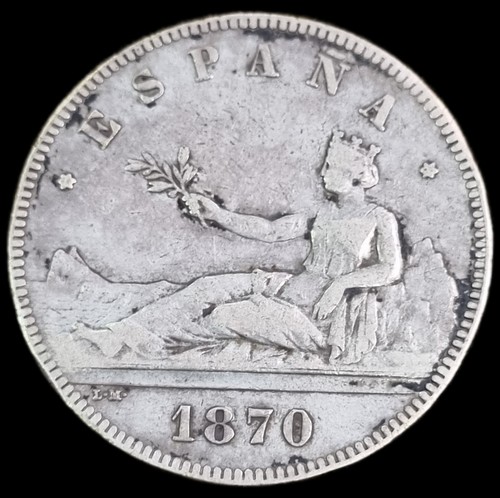 Pesetas espagne 1870 - 5,