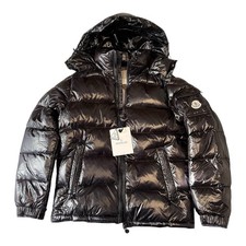 Doudoune Maya Moncler Noir Brillante Taille L  pour femme et Homme neuf