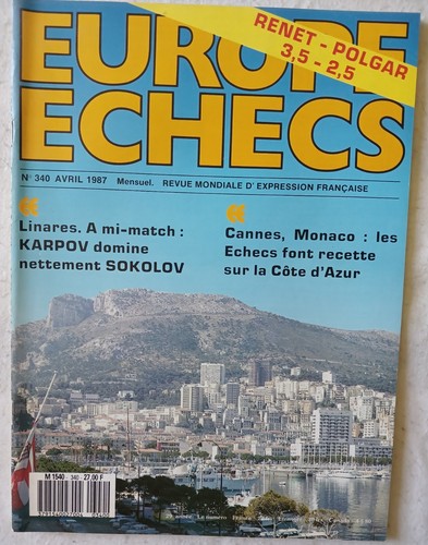Revue europe echecs 340 - revue,