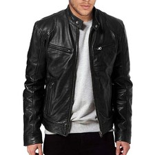Vestes de Moto en Cuir Homme