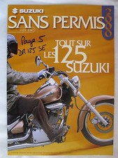 SUZUKY MOTO 125 PUBLICITE ANNEE 2000