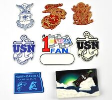 Lot Konvolut 8 Aimants USA pour Réfrigérateur Coca-Cola US Army Navy Nascar