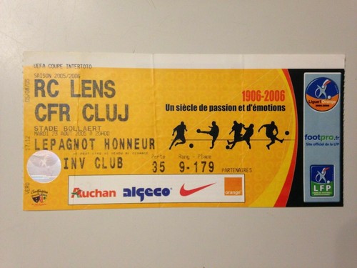 Ticket match uefa intertoto - match,