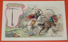 CHROMO BON-POINT ECOLE 1910-1930 ARMES MARTEAU PICQUOIS CHARLES MARTEL POITIERS