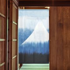 Noren Rideau De Porte Japonais 150*85cm Polyester Montagne Pic Bleu Japon
