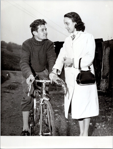 Cyclisme couple femme et - cyclisme,, couple,