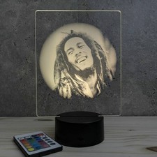 Lampe illusion 3D portrait Bob