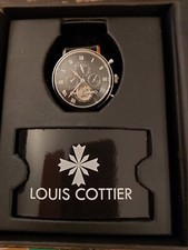Montre LOUIS COTTIER TRADITION BRACELET PAPILLON CUIR 