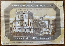 Étiquette Château Ducru Beaucaillou 1975 - 73 cl (1)