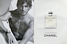 PUBLICITÉ DE PRESSE 2009 ALLURE COLOGNE SPORT DE CHANEL - HOMME SPORT