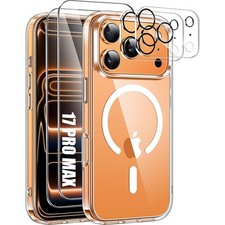 Coque pour iPhone 17 16 16e 15 14 13 12 Magnétique+2 Vitre écran+ 2 Verre Caméra