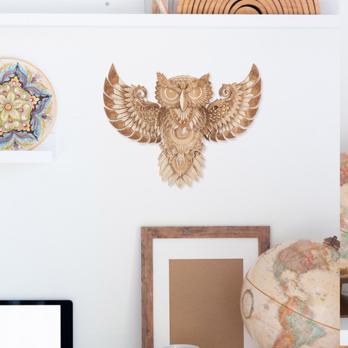 Hibou artisanal chouette - hibou,