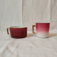 Tasses En Faïence Ancienne De