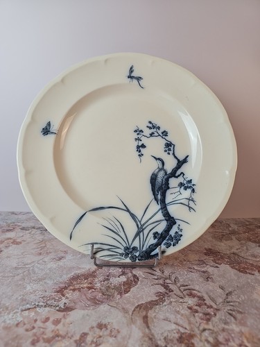 Plat rond décor japonais - plat,