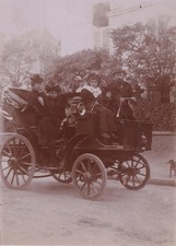 Émile Zola - Photographie originale - Promenade en fiacre