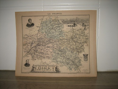 Ancienne gravure carte - ancienne, du