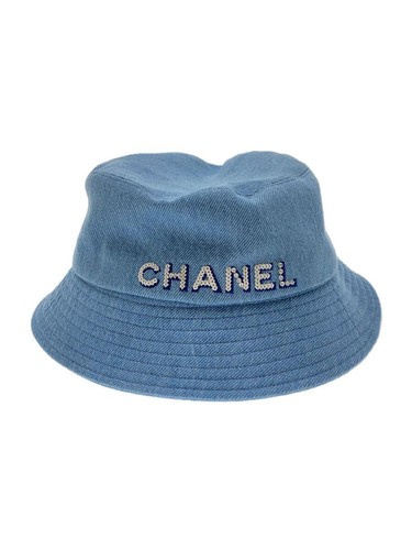Chapeau seau denim chanel - chapeau,