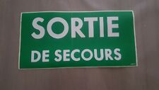 1 X ÉTIQUETTE DE SIGNALISATION  POUR BAES LEGRAND " SORTIE DE SECOURS "