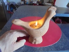 Rustique Poule en Terre Cuite AVON et sa Bougie d'Ambiance (n°1)