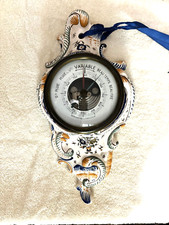 BAROMETRE EN FAÏENCE DÉCOR