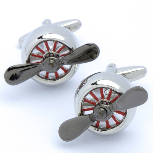 Boutons manchette hélice - -,